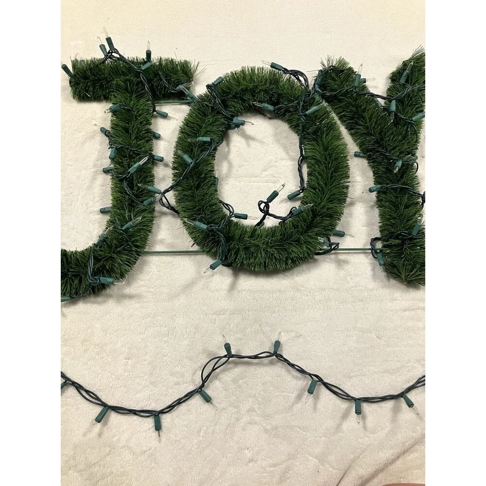 Christmas Decorations Marquee Light Up Garland JOY Letter Lights Holiday Decor